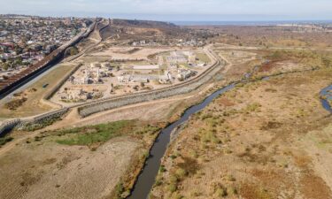 The International Wastewater Treatment Plant is located along the US-Mexico border fence.