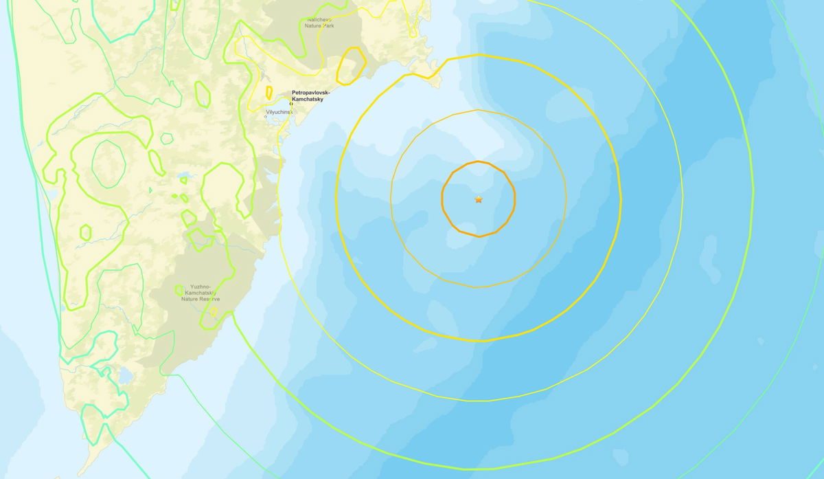 Tsunami tracker map