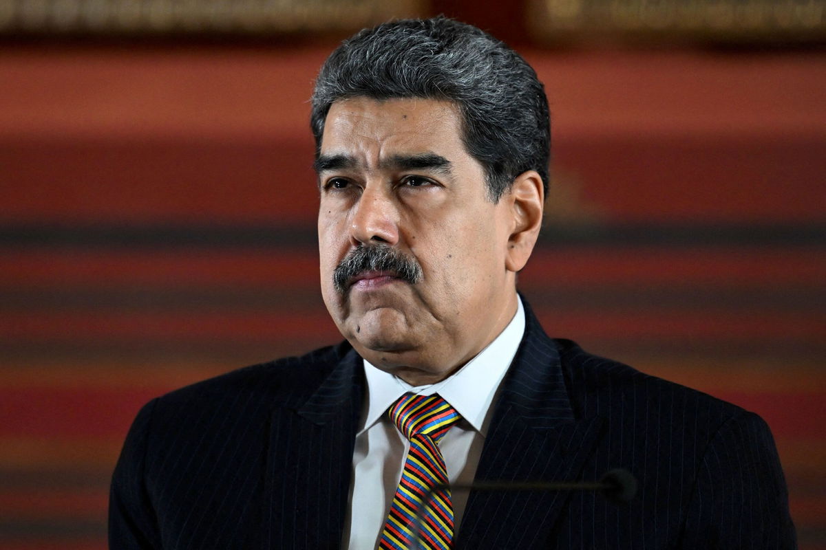 <i>Juan Barreto/AFP/Getty Images via CNN Newsource</i><br/>Venezuelan leader Nicolas Maduro attends a meeting at the National Assembly in Caracas