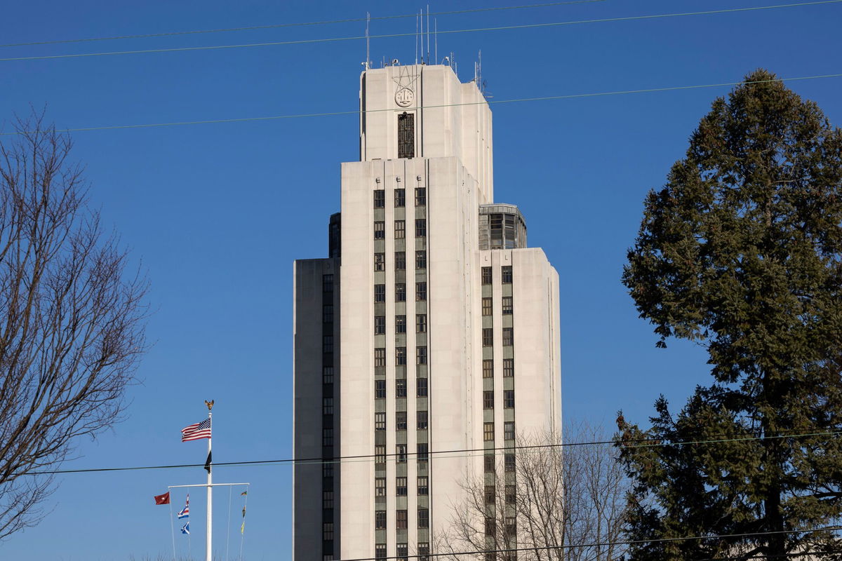<i>Francis Chung/Politico/AP via CNN Newsource</i><br/>The Bethesda Naval Hospital is seen at the Walter Reed National Military Medical Center in Bethesda